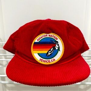 AVIATOR NATION 🧢 SIGNATURE VENICE VINTAGE CORDUROY MESH TRUCKER HAT 😍